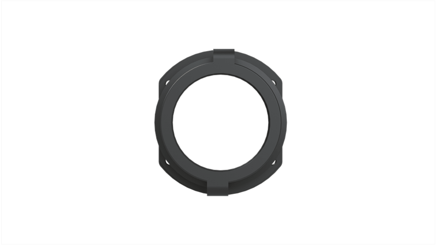 Flange, Conduit Fitting, 70mm Nominal Size, Nylon 6, Black