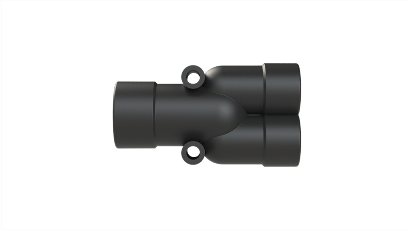 T Piece, Conduit Fitting, 17mm Nominal Size, Polyamide 6, Black