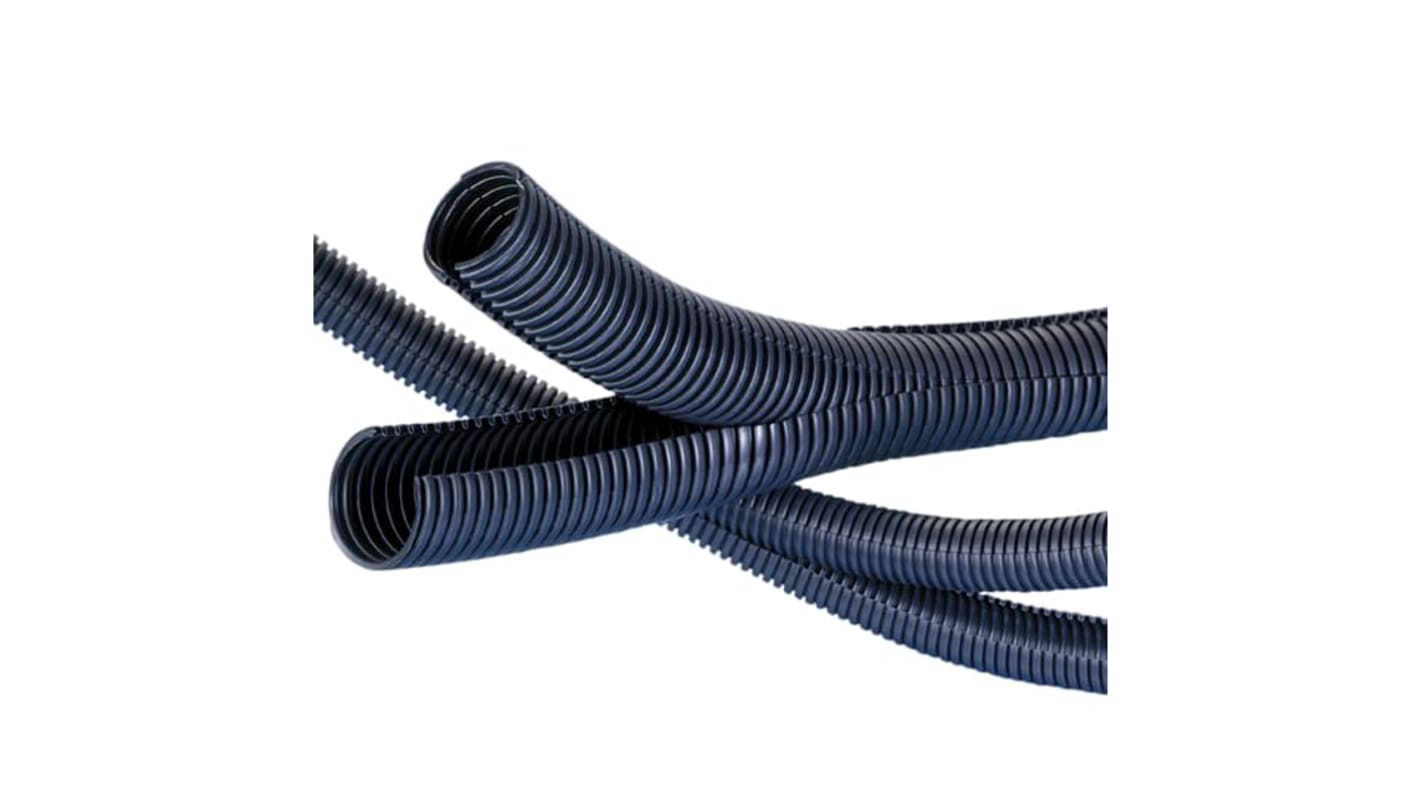 Divisible, Flexible Conduit, 12mm Nominal Diameter, Nylon 6, Black