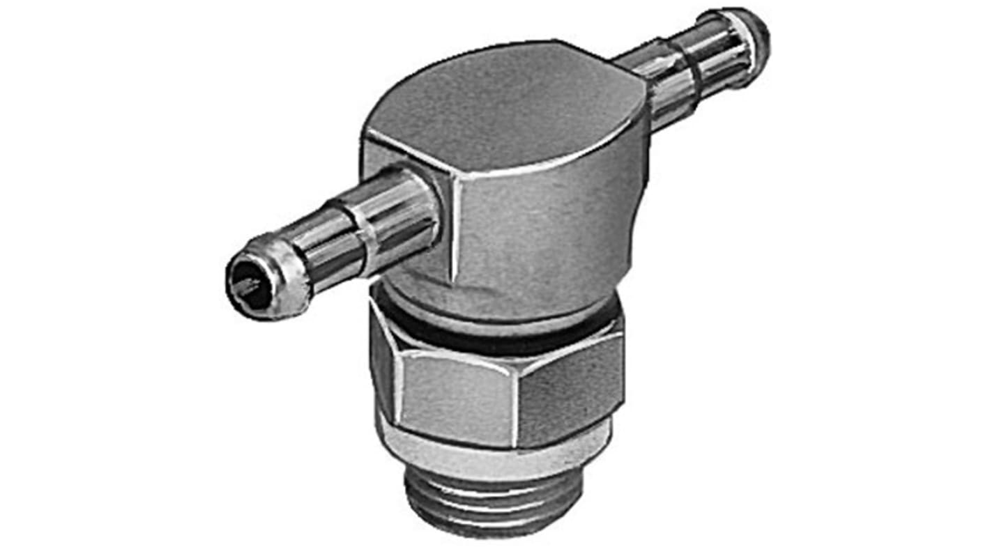 Festo TCN-M5-PK-3 Series Barb Fitting, M5 Male, Threaded Connection Style, 12259