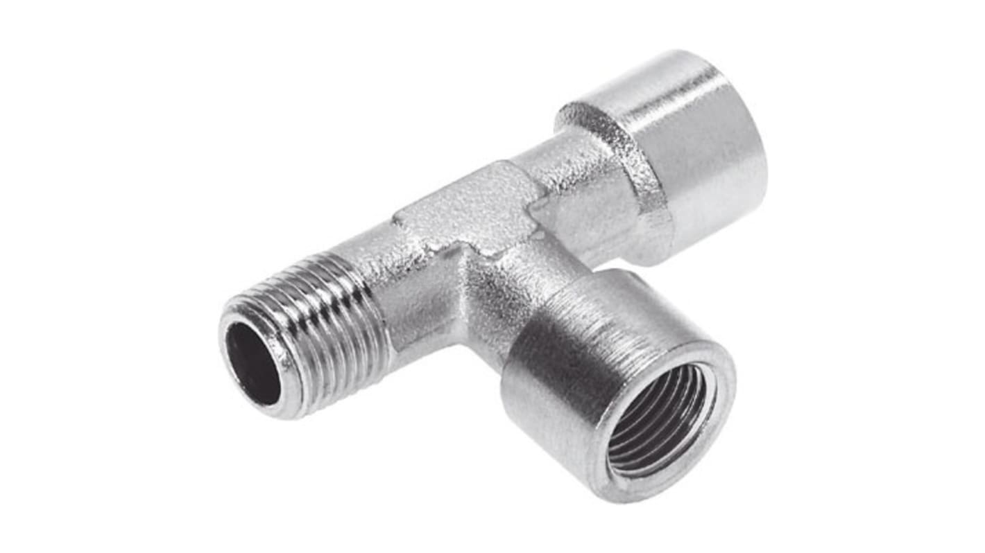 Festo NPFC-T-2G18- Series T Fitting, G 1/8 to R 1/8, Threaded Connection Style, 8030246