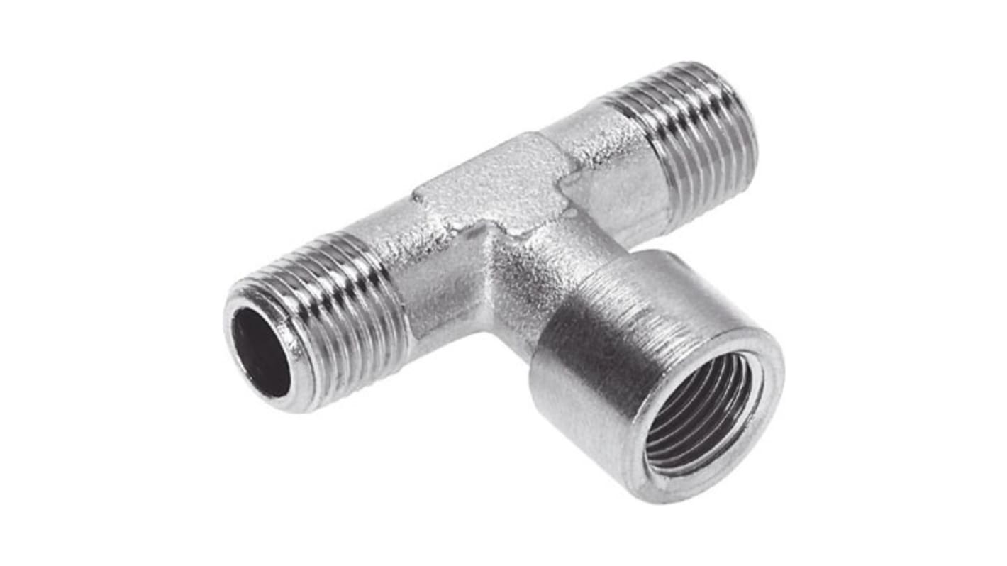 Festo NPFC Series T Fitting, G 3/8 to R 3/8, Threaded Connection Style, 8030257