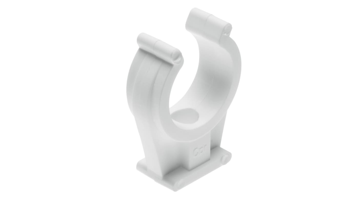 Pinza para tuberías Blanco, para tubo Ø 25mm