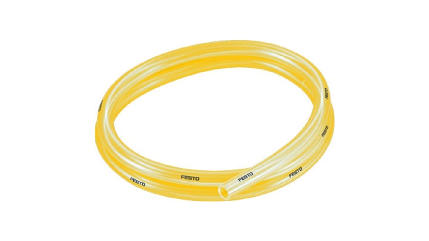 Festo Yellow Round Plastic Tube x 12mm OD x 8mm ID
