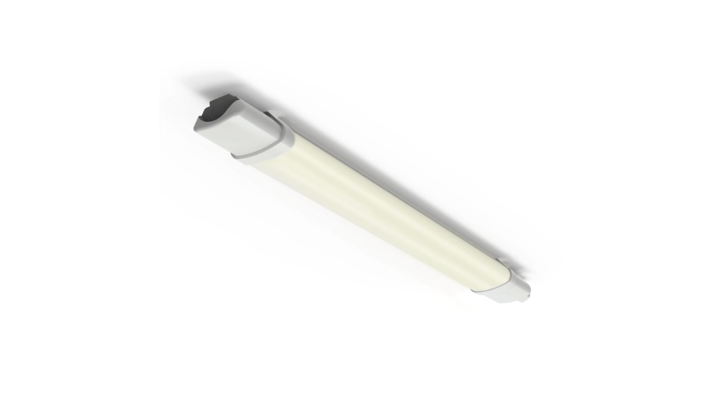 4lite UK 18 W LED Batten Light, 220 → 240 V Twin Batten, Anti-corrosive, 620 mm Long, IP65