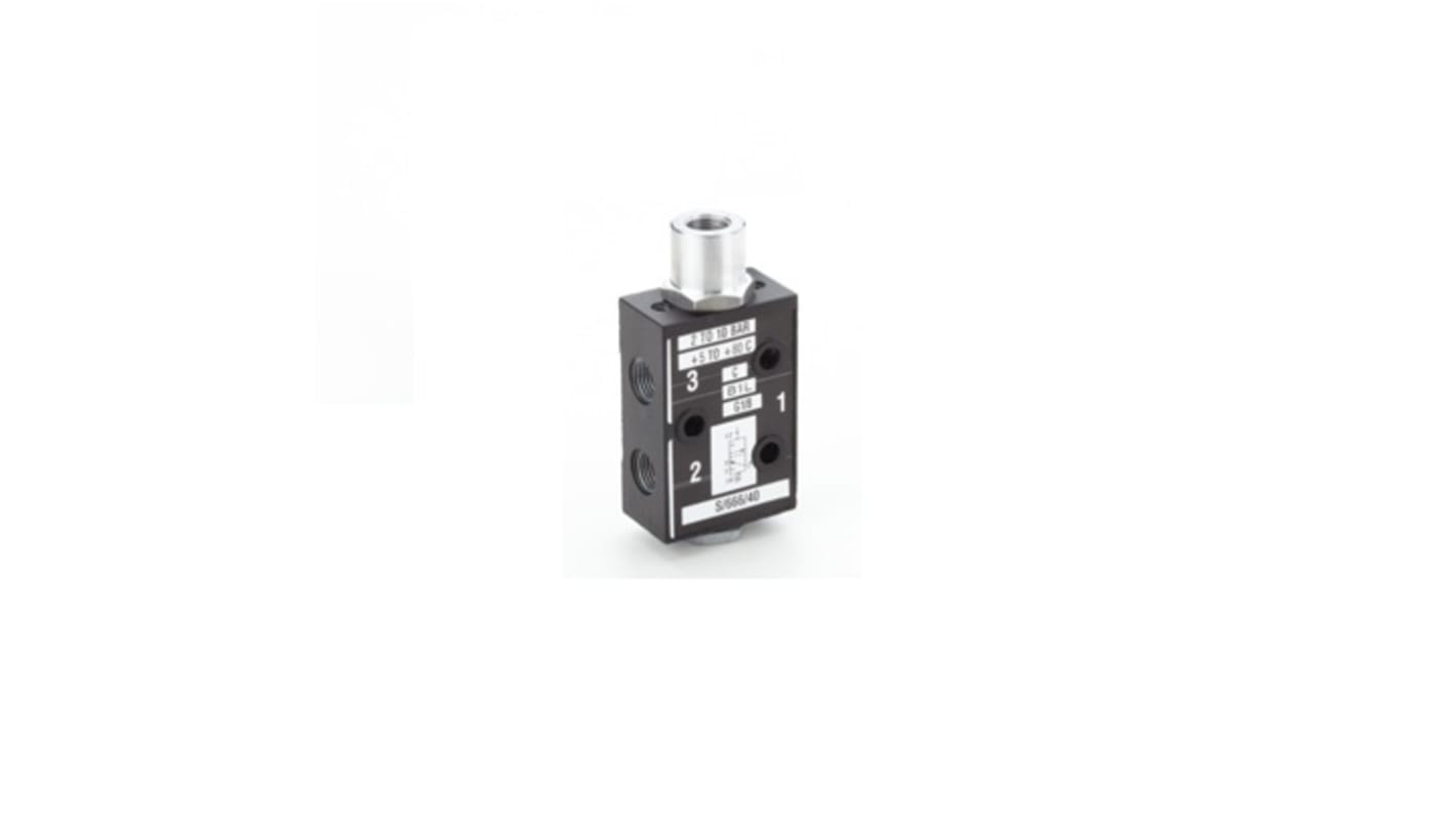 Norgren 3/2 Pneumatic Solenoid Valve - Pilot/Spring G 1/8 S/666 Series, S/666/40