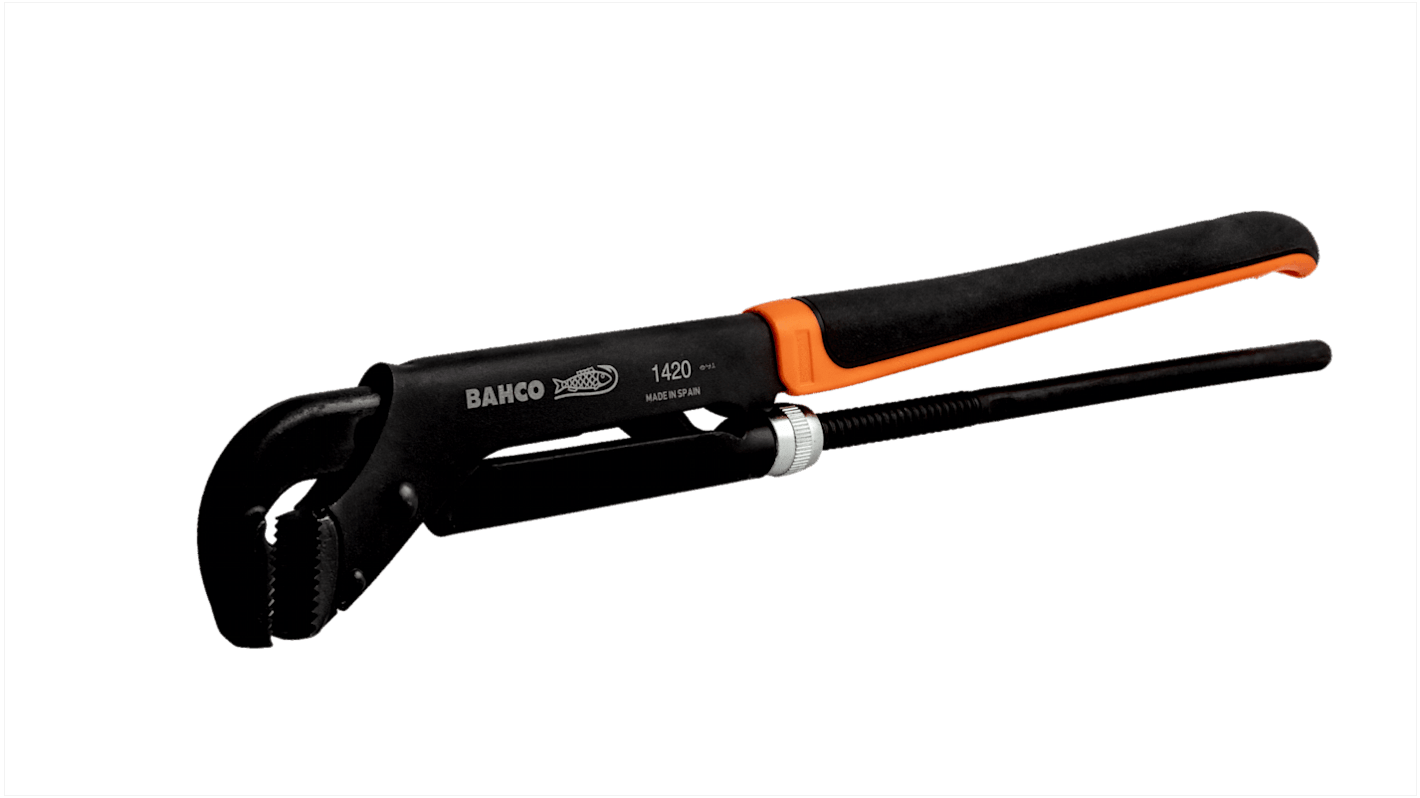Llave para tubos Bahco de Aleación de acero, capacidad de mordaza 66mm, longitud 430,0 mm
