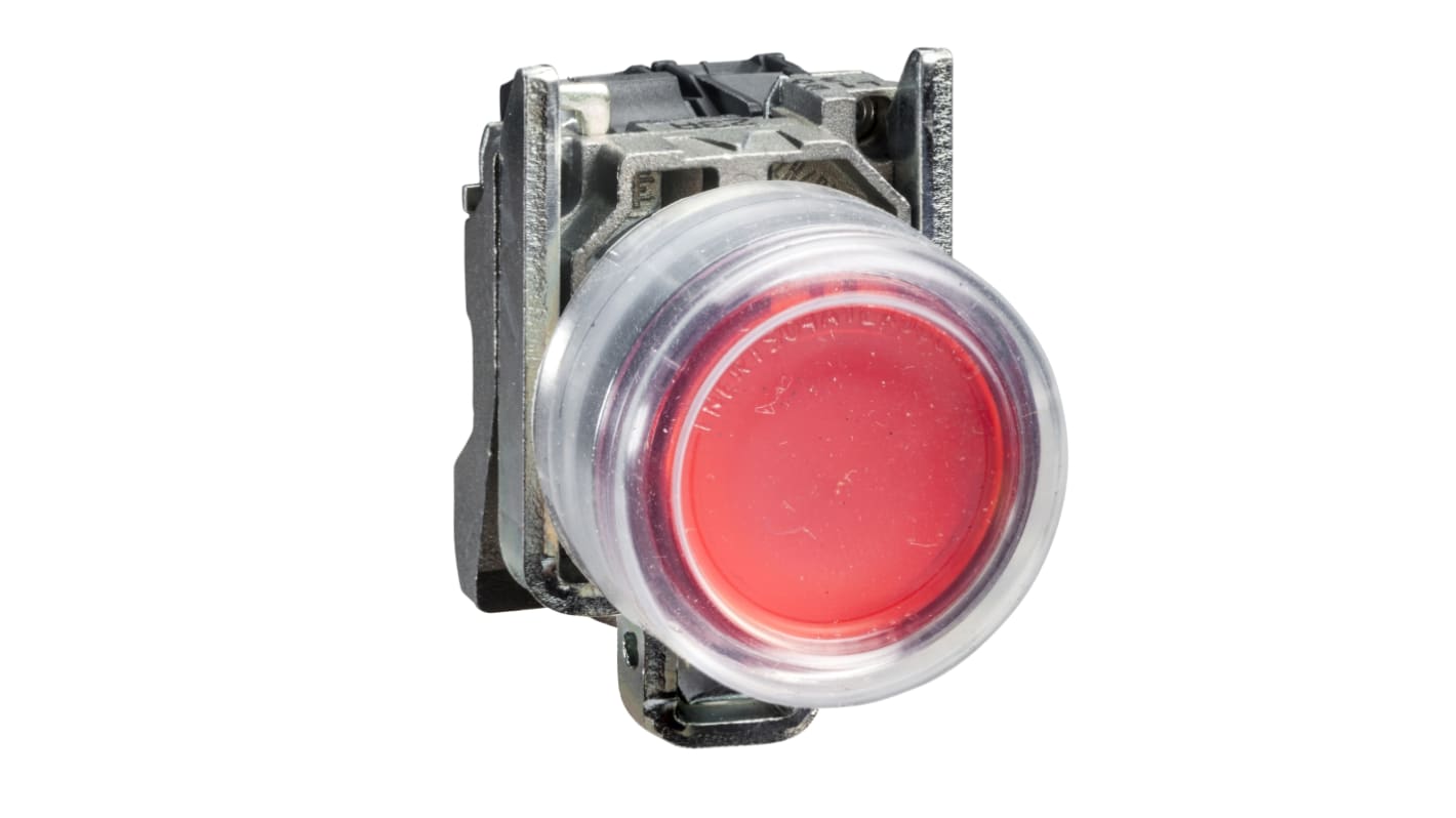 Schneider Electric Harmony XB4 Series Push Button, Panel Mount, 22mm Cutout, SPST, IP66, IP67, IP69(IP69K)