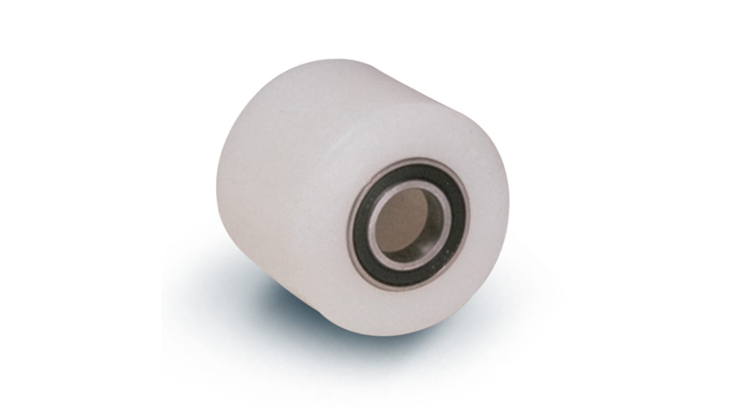 Kółko do wózka, Lite, Poliamid, Biały, obc.: 700kg, śred.: 82mm, szer.: 70mm