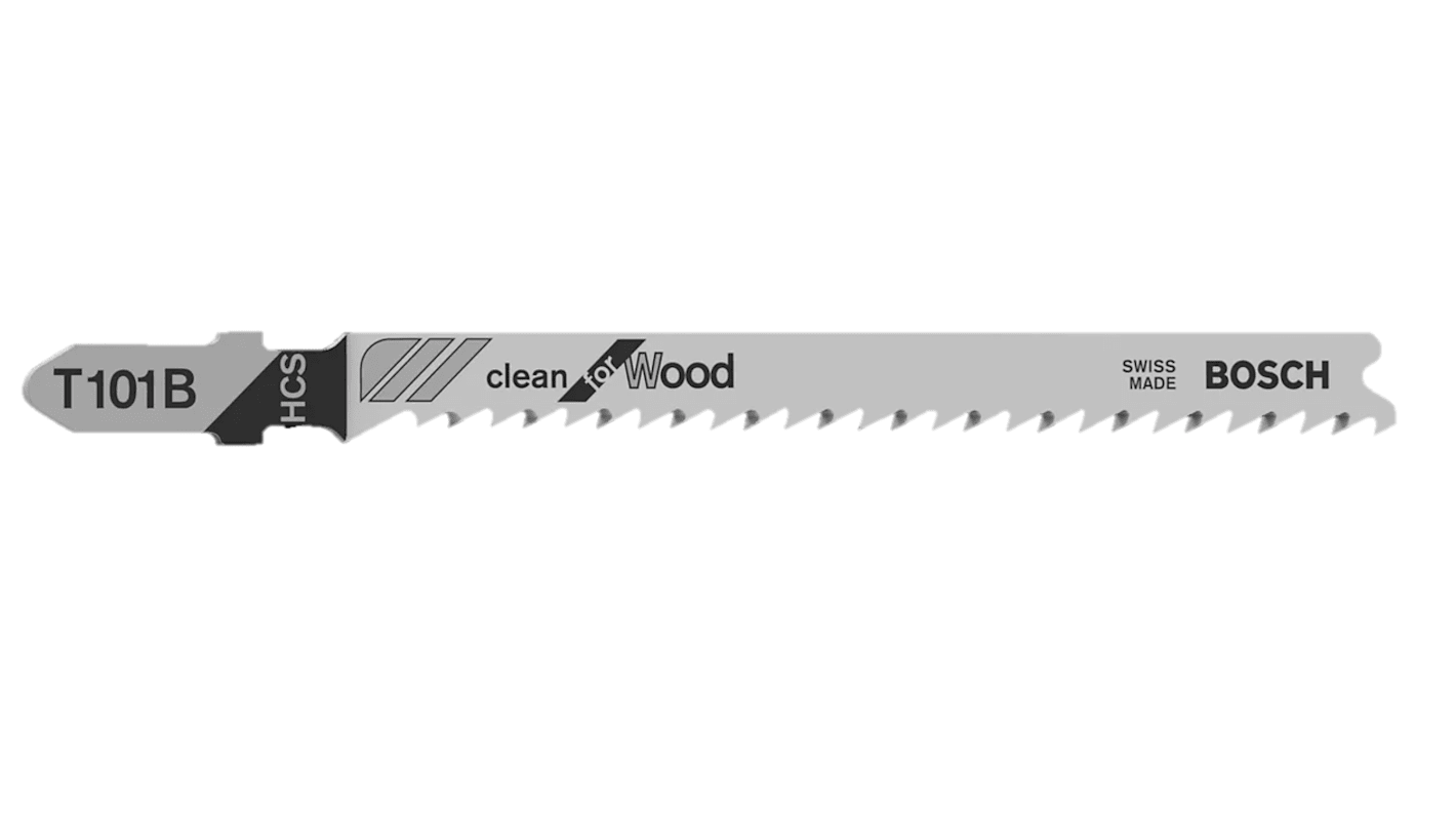 Bosch, 9 Teeth Per Inch Wood 75mm Cutting Length Jigsaw Blade, Pack of 3