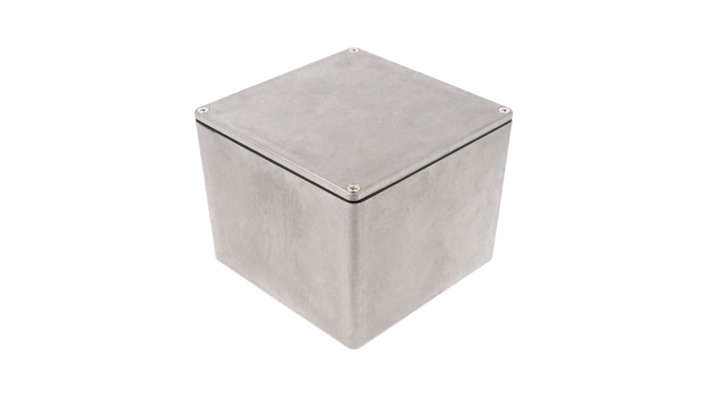 Hammond 1590 Series Natural Die Cast Aluminium Enclosure, IP65, Natural Lid, 120 x 120 x 94mm