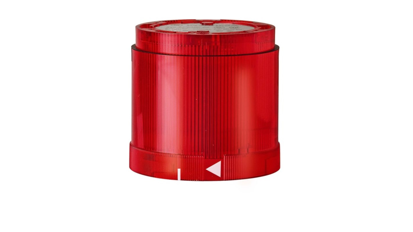 Werma 843 Series Red Steady Effect Beacon Unit, 230 V ac, LED Bulb, AC, IP54