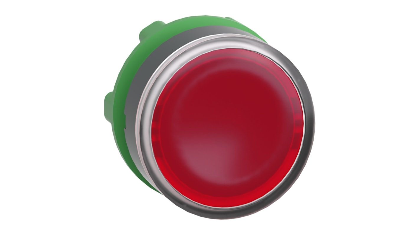 Schneider Electric Harmony XB5 Series Red Illuminated Momentary Push Button Head, 22mm Cutout, IP66, IP67, IP69K