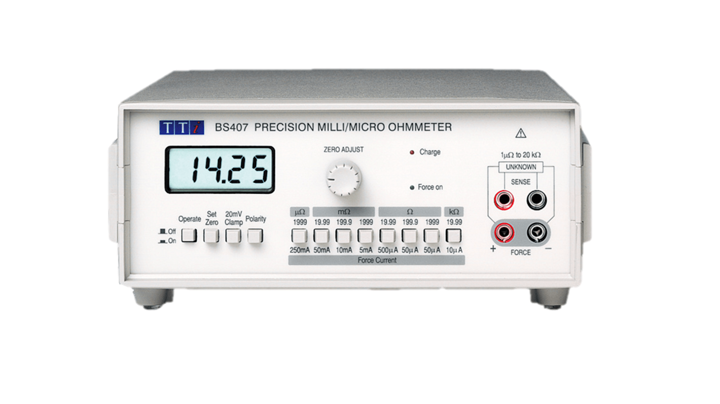 Aim-TTi BS407 Ohmmeter, 20 kΩ Max, 1μΩ Resolution, 4 Wire