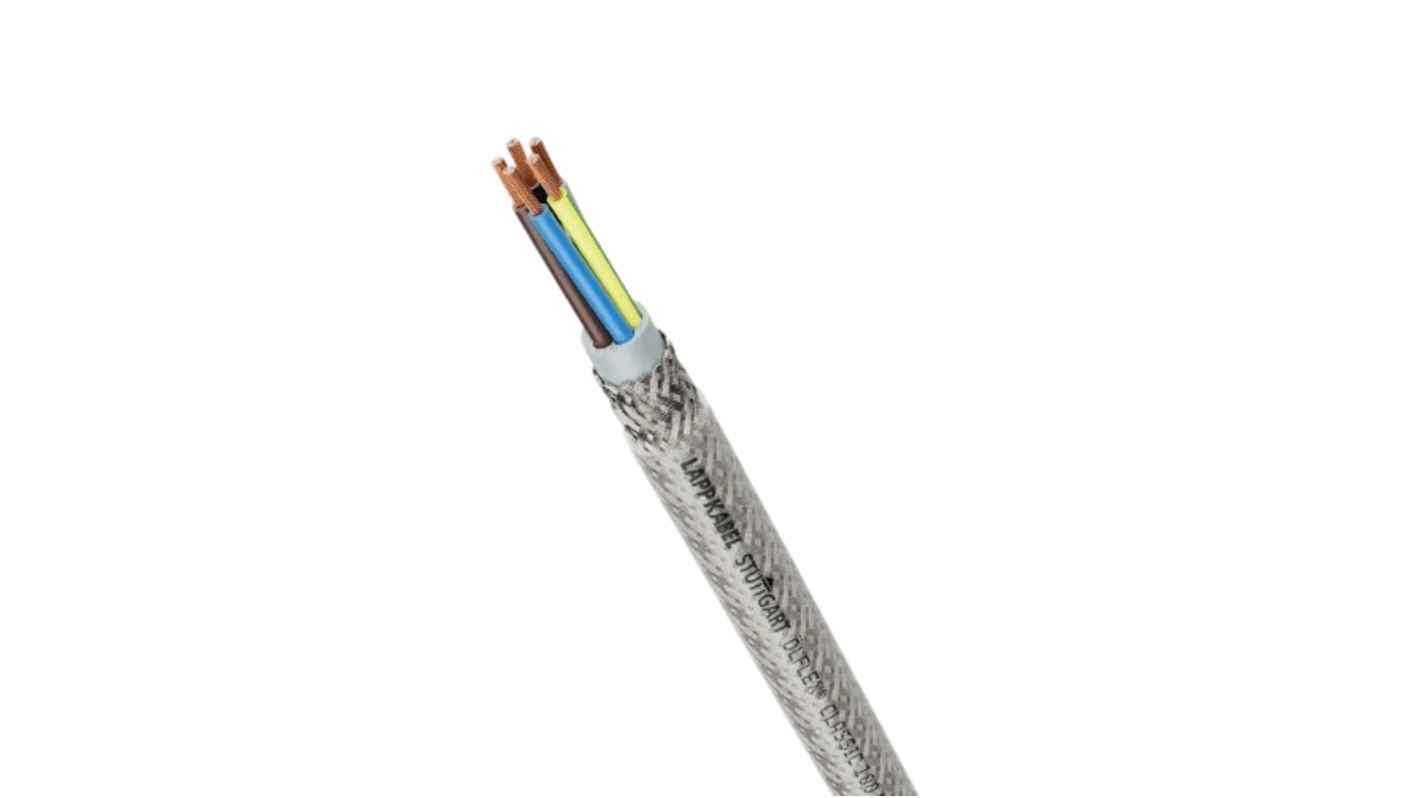 Lapp ÖLFLEX CLASSIC 100 CY Control Cable, 4 Cores, 2.5 mm², CY, Screened, 50m, Transparent PVC Sheath, 13 AWG
