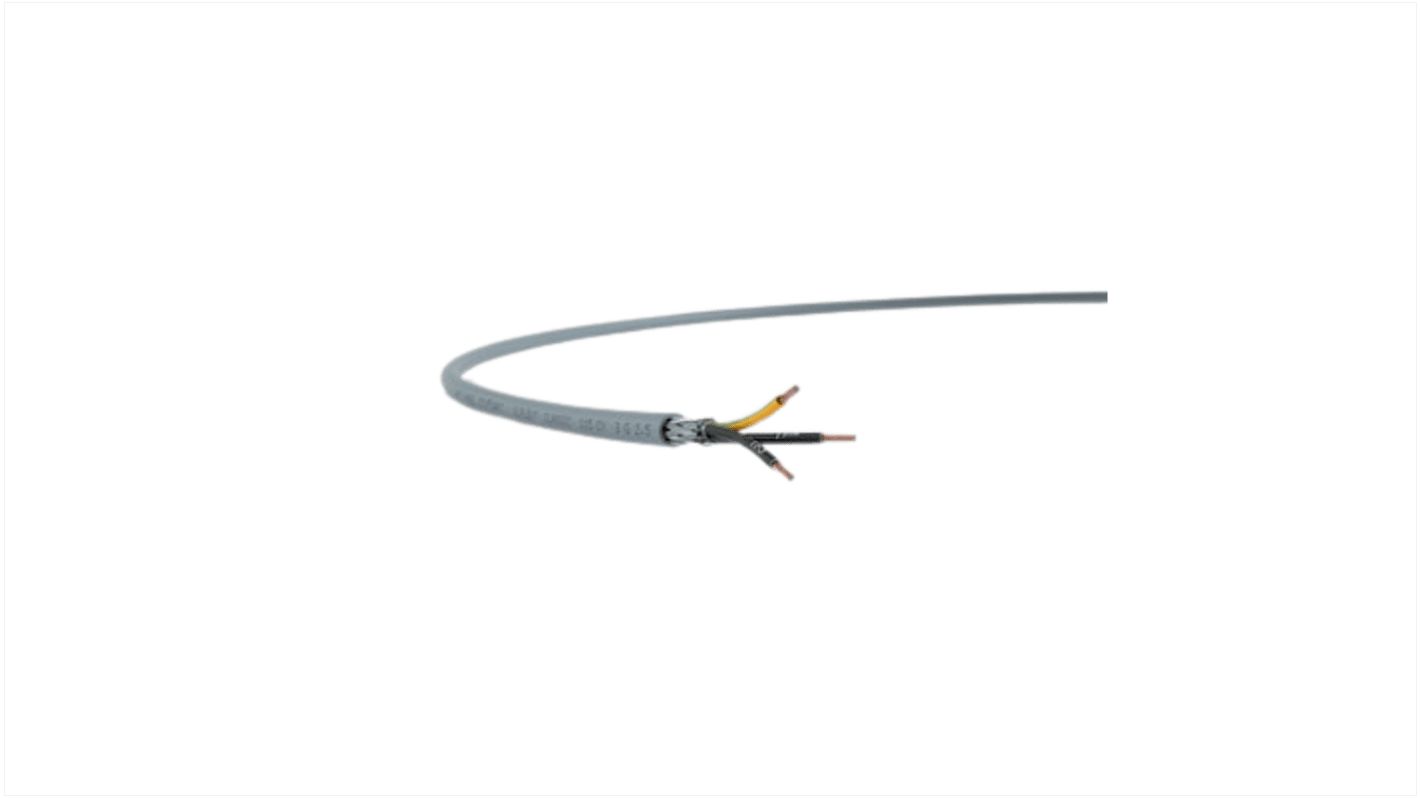 Lapp ÖLFLEX CLASSIC 115 CY Control Cable, 4 Cores, 0.75 mm², CY, Screened, 50m, Grey PVC Sheath, 18 AWG