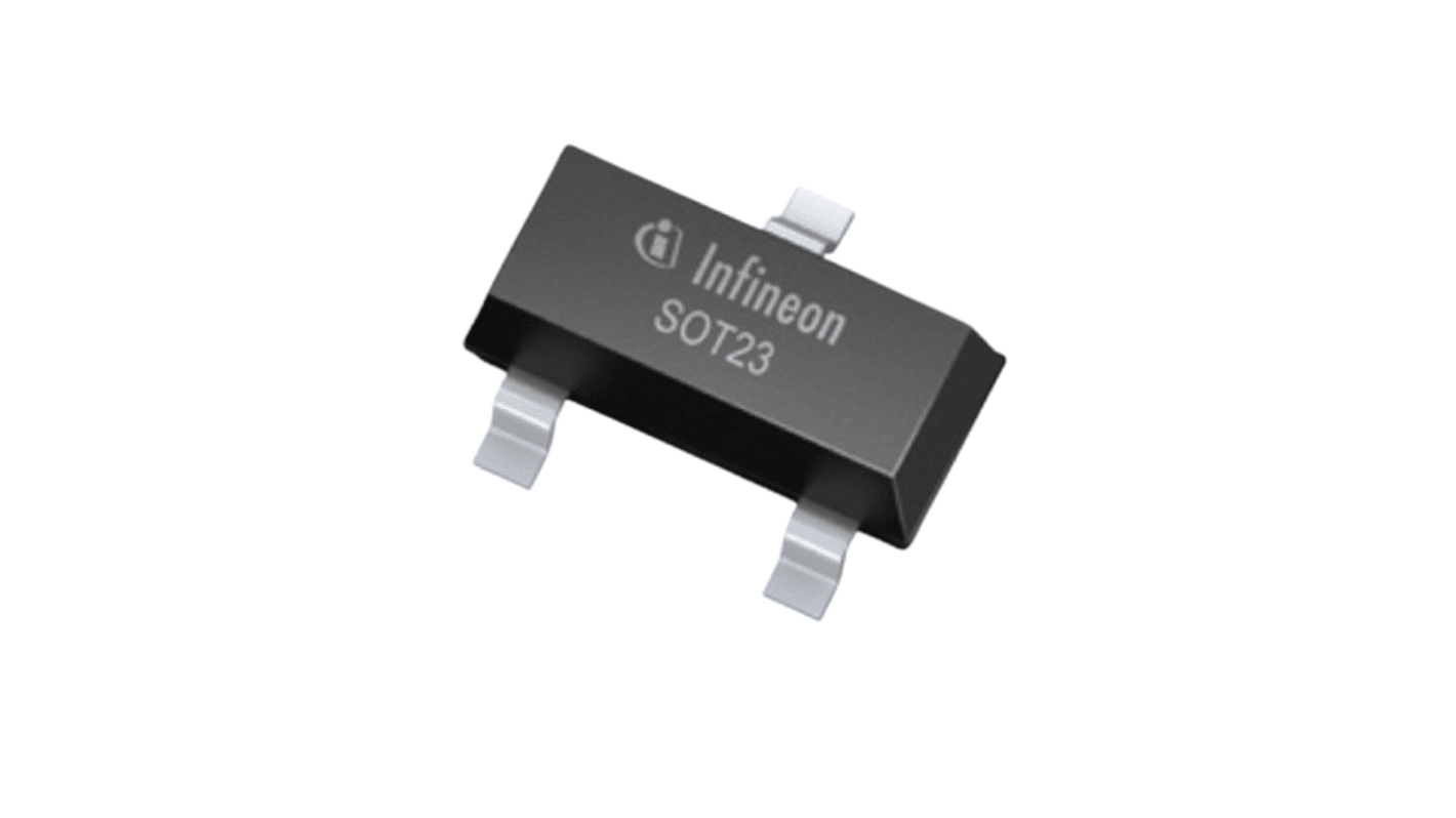 Infineon スイッチングダイオード 表面実装, コモンカソード,エレメント数 2 SOT-23, 3-Pin 1.25V