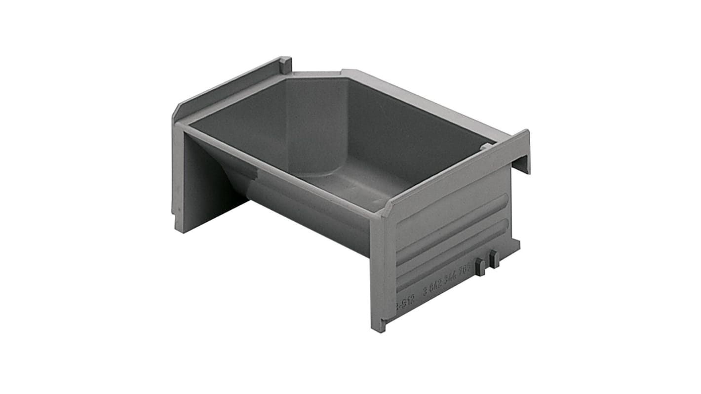 Bosch Rexroth Plastic Storage Bin, 86mm x 123mm x 50mm, Black