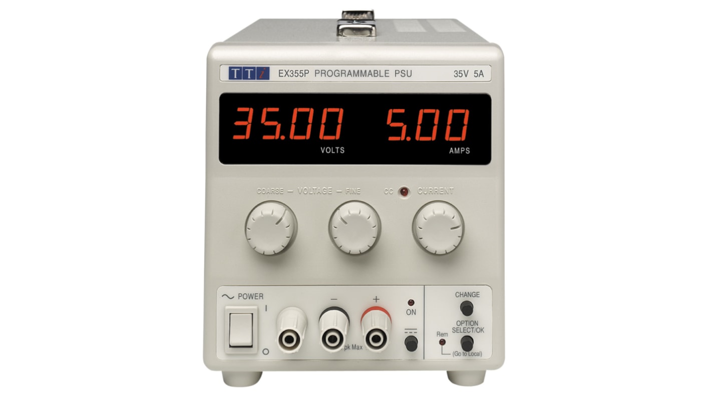 Fuente de alimentación Aim-TTi EX355P, 1 salida, 0 → 35V, 0 → 5A, 175W