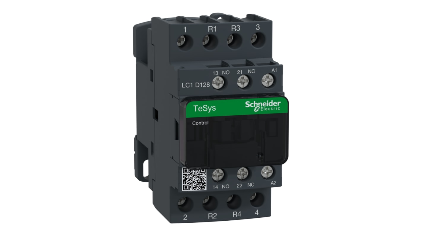 Schneider Electric TeSys D LC1D Contactor, 110 V ac Coil, 4-Pole, 12 A, 2NO + 2NC, 690 V ac