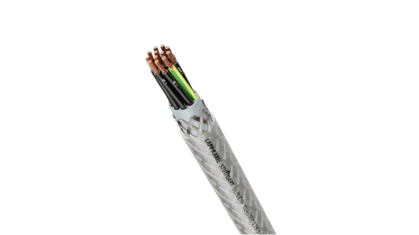 Lapp ÖLFLEX CLASSIC 110 SY Control Cable, 12 Cores, 1 mm², SY, Screened, 50m, Transparent PVC Sheath, 18 AWG