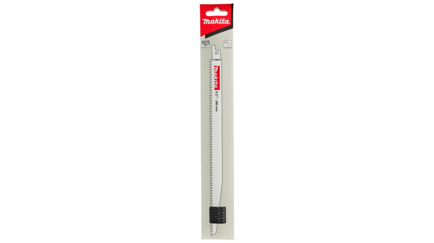 Makita, 6 Teeth Per Inch Wood 280mm Cutting Length Reciprocating Saw Blade, Pack of 5