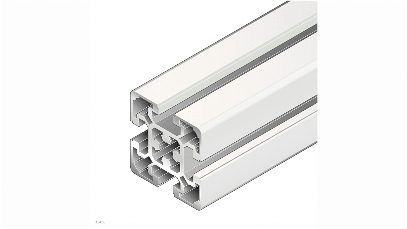 Bosch Rexroth Silver Aluminium Profile Strut, 50 x 50 mm, 10mm Groove, 3000mm Length