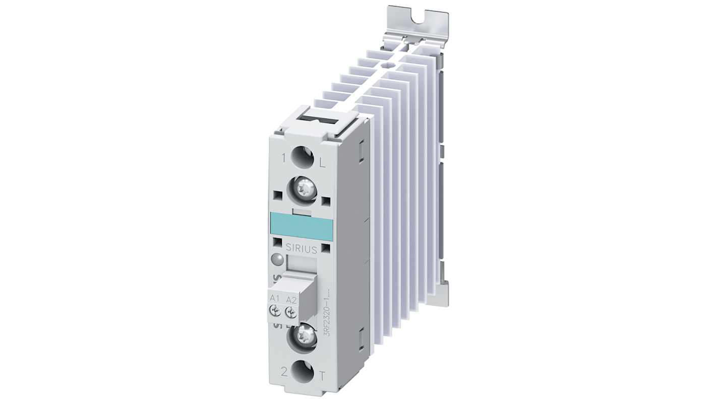 Siemens SIRIUS 3RF 3RF2 DIN-Schienen Halbleiterrelais mit Nulldurchgang, 1-poliger Schließer 460 V / 20 A