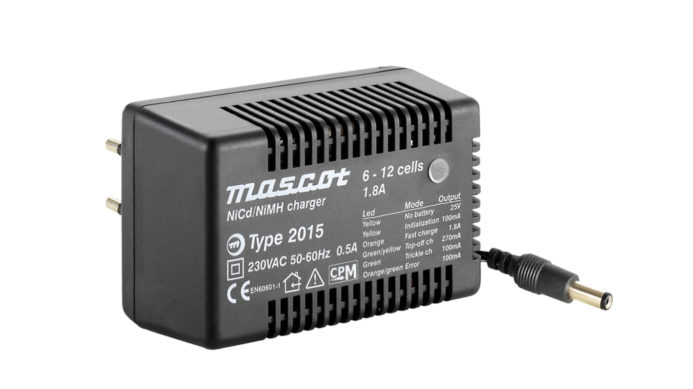 Mascot Battery Pack Charger For NiCd, NiMH Battery Pack 4 → 10 Cell with EU plug