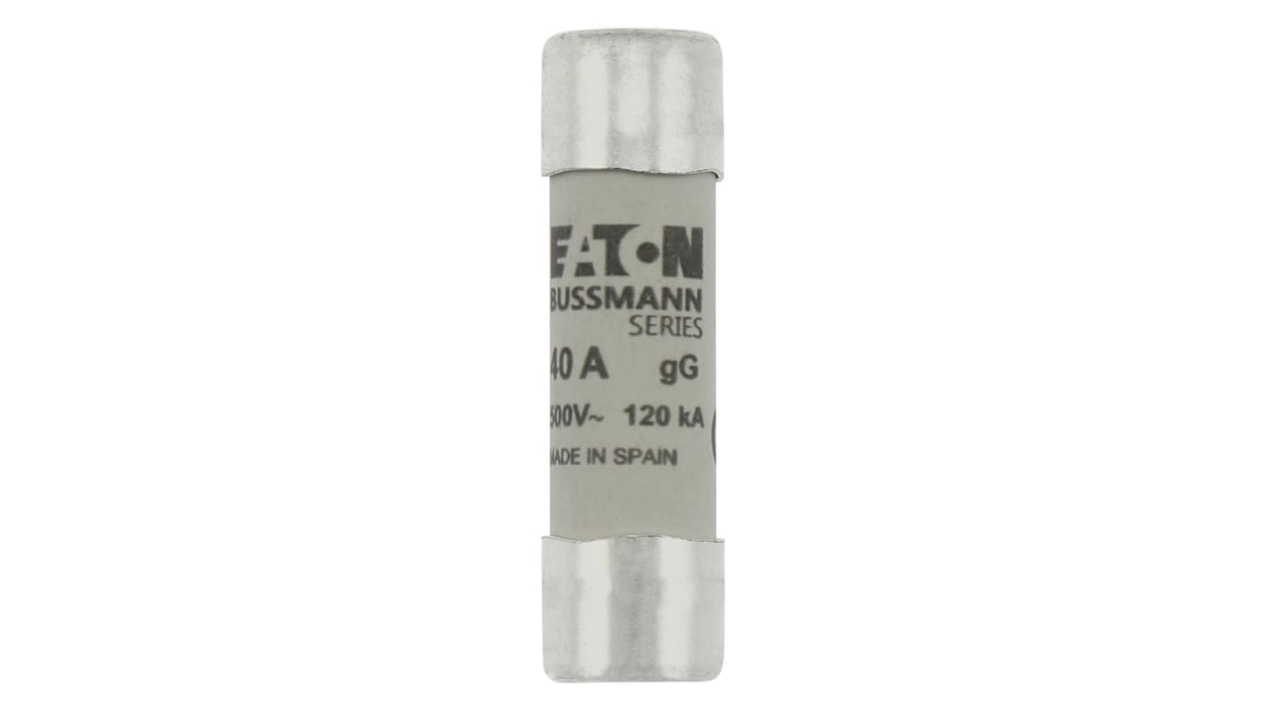 Fusibile a cartuccia Eaton Bussmann, 40A, Ø 14 x 51mm, 500V ca