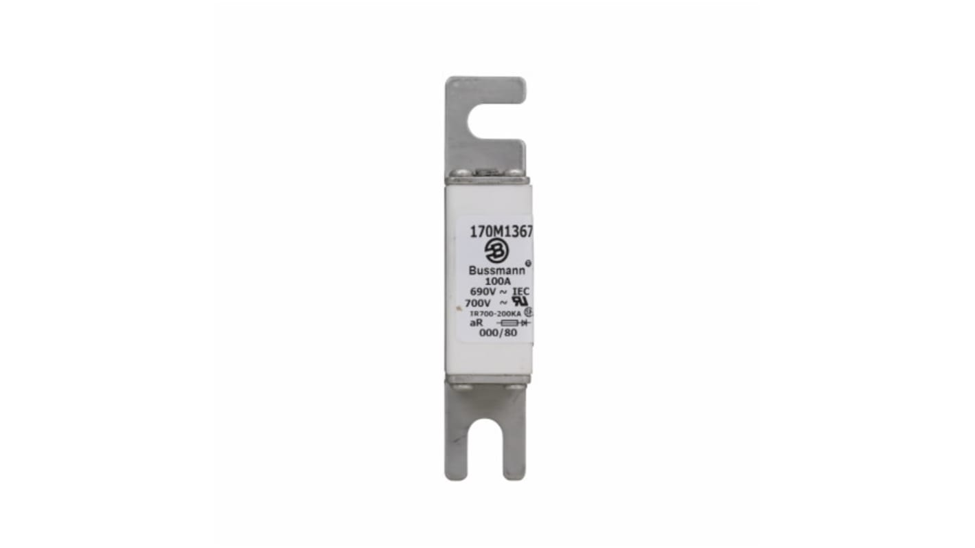 Eaton 100A German Standard Fuse, NH000, 690V ac, 78mm