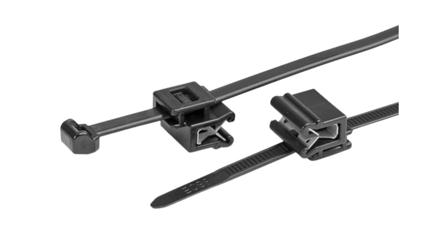 HellermannTyton 結束バンド, 200mm x 4.6 mm, 黒, ポリアミド6.6 (PA66), 150-40591 T50ROSEC5A-PA66HS/PA66HIRHS-BK