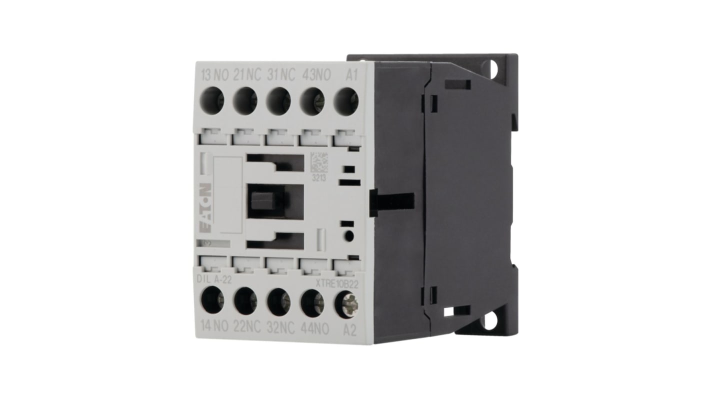 Eaton xStart DILA Contactor Relay, 110 V ac Coil, 4-Pole, 4 A, 2NO + 2NC, 415 V ac