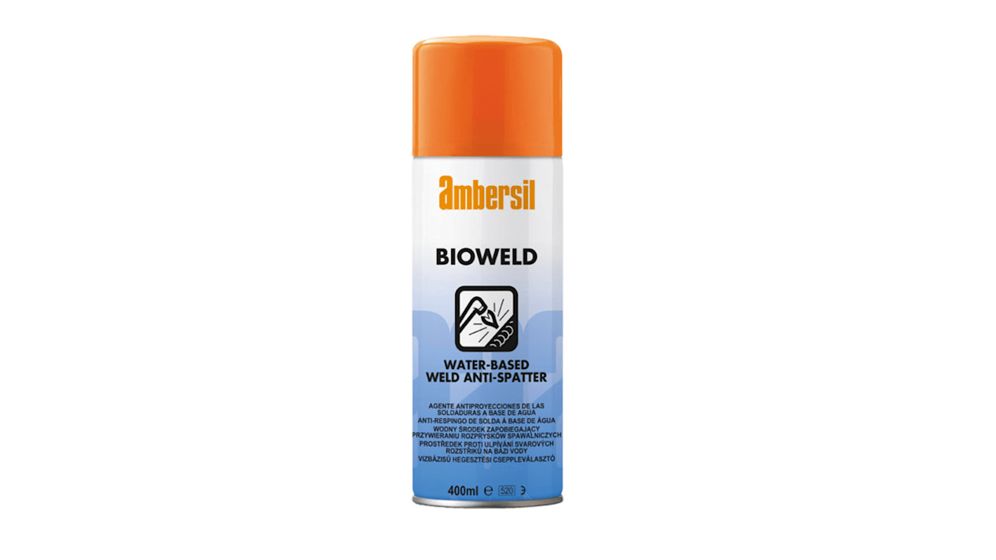 Antiproyecciones de soldadura Ambersil BIOWELD de 400ml, sin silicona