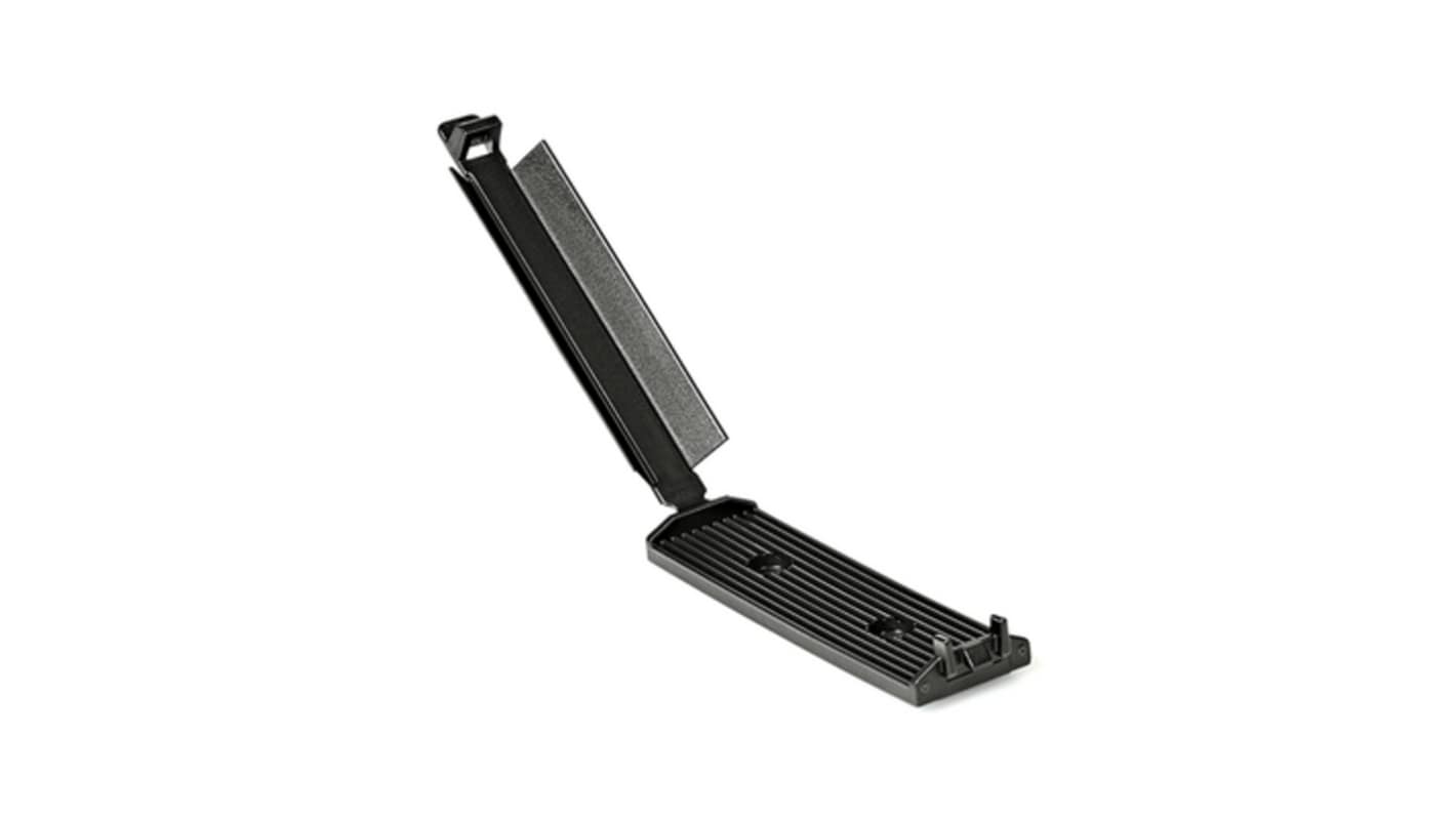 HellermannTyton Black Nylon Flat Cable Clamp