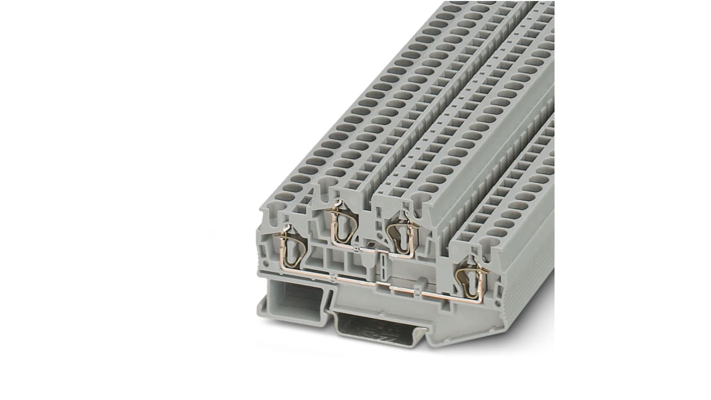 Morsettiera a due livelli Phoenix Contact, Grigio, livello Doppio, 32A