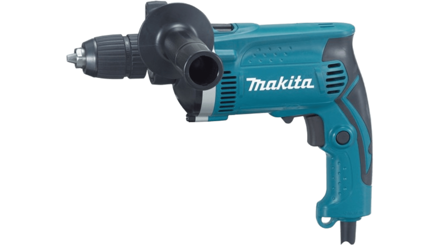 Perceuse à percussion Filaire MakitaHP1621K/1, 230V, fiche UK
