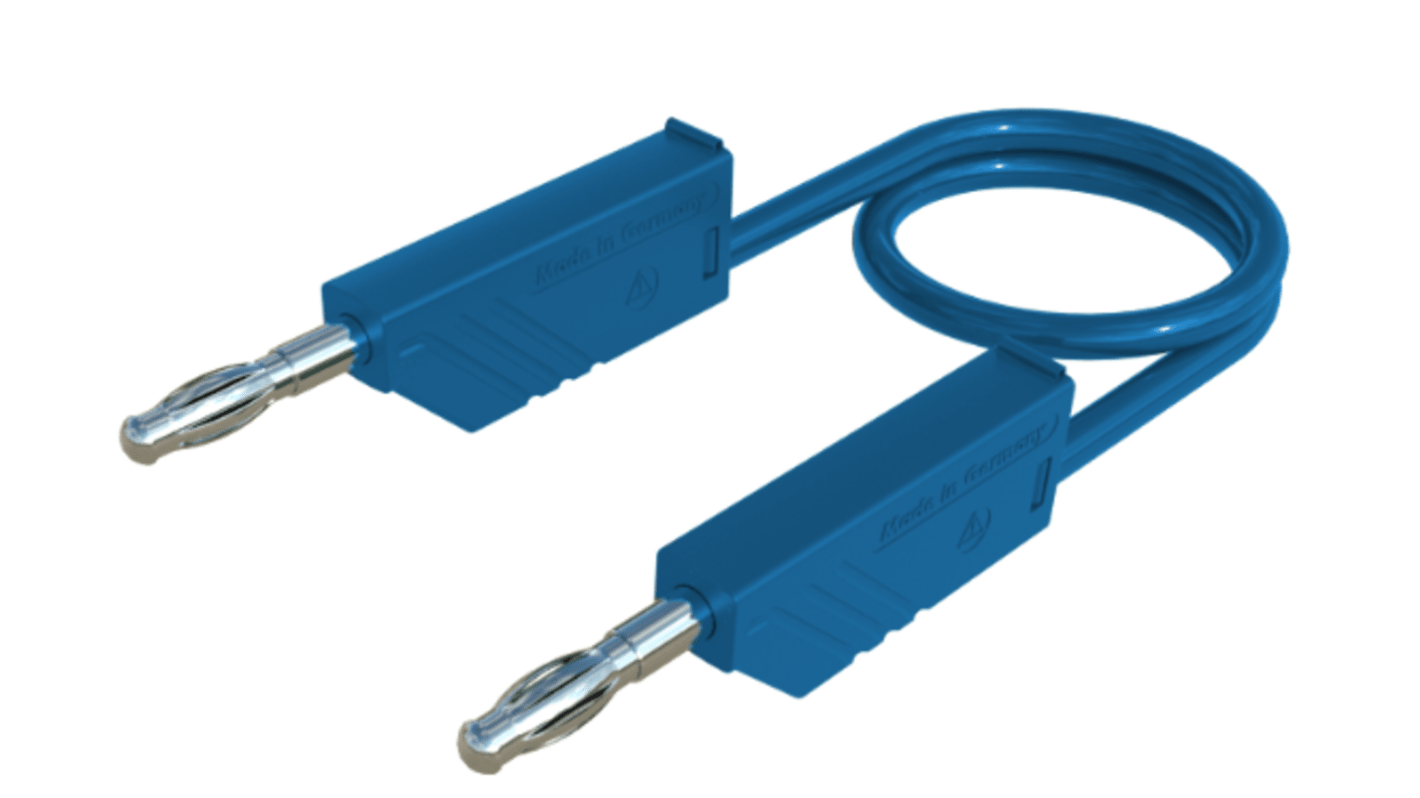 Hirschmann Test & Measurement, 16A, 60V dc, Blue, 2m Lead Length