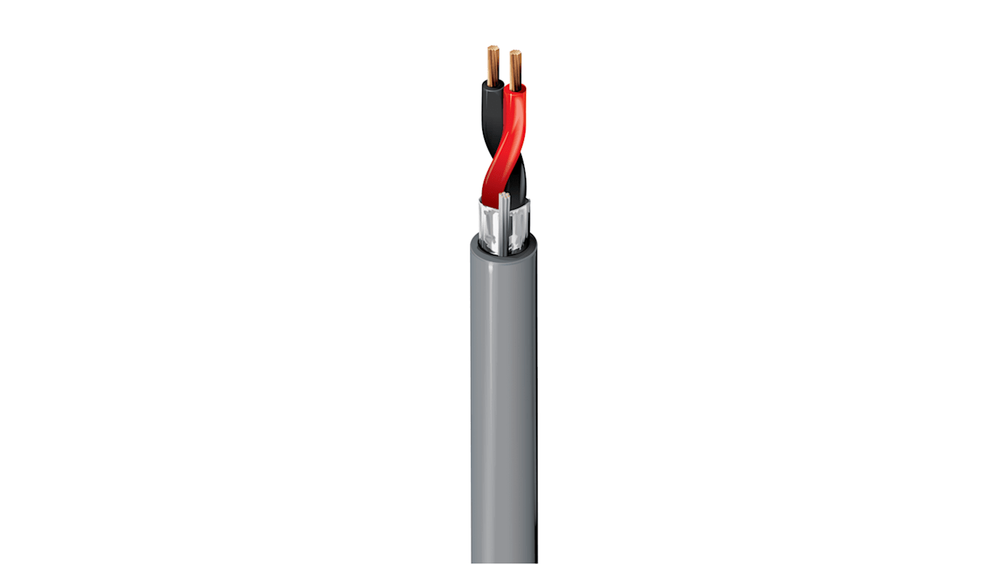 Cavo industriale multipolare schermato a 2 cond. 1,31 mm², 16 AWG, 300 V, Ø4.57mm, L. 152m