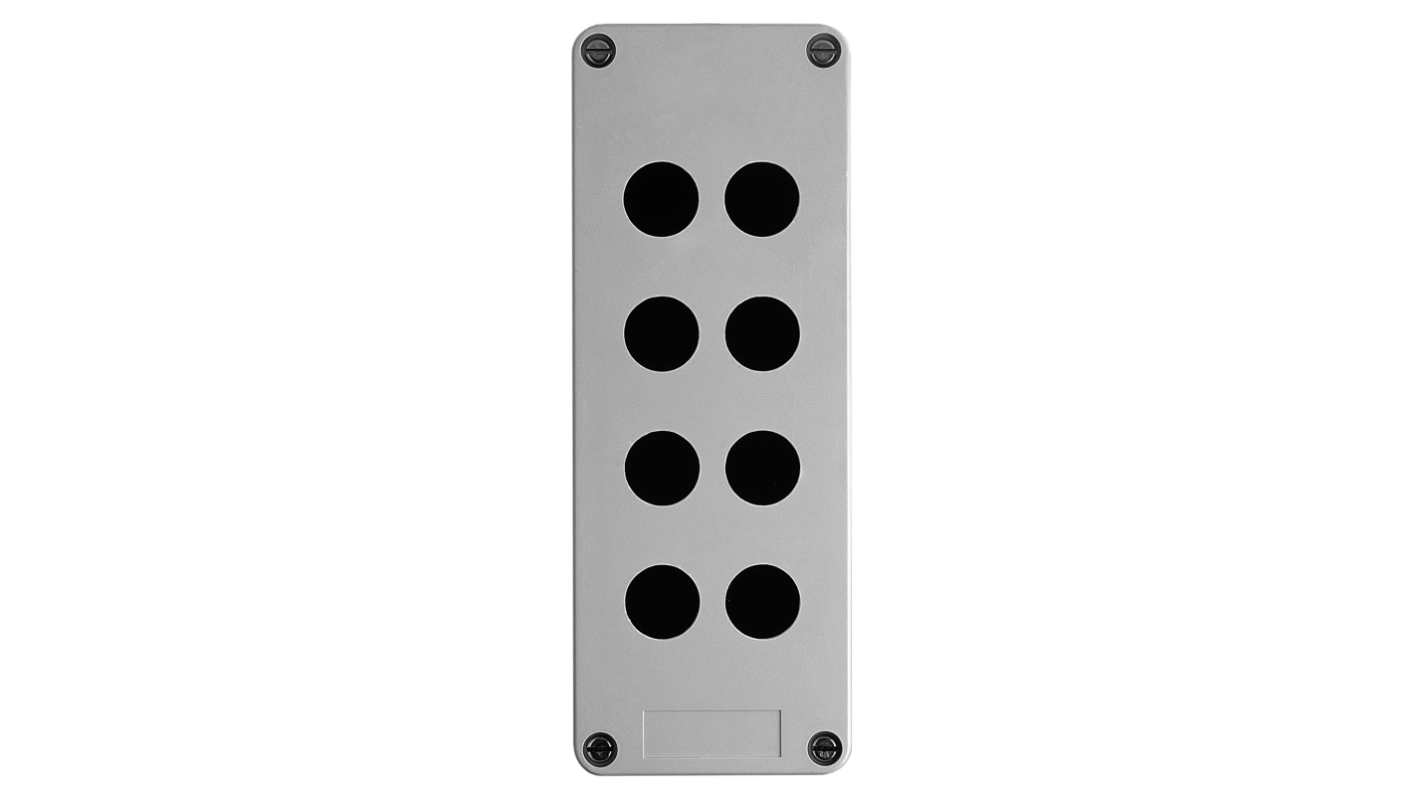 Scatola per pulsante Schneider Electric, 8 fori, Ø 22mm, 226 x 87 x 85mm, , IP65, IP69, IP69K