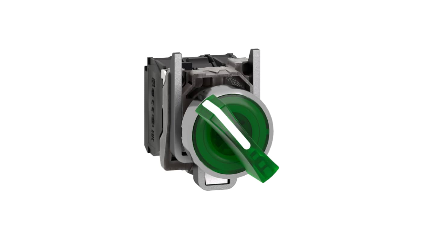 Schneider Electric Selector Switch - (SPDT) 22mm Cutout Diameter, Illuminated 2 Positions