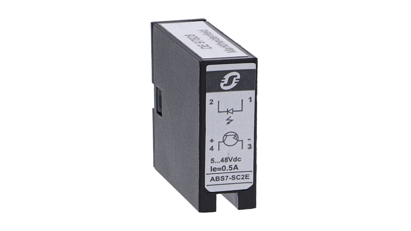 Módulo de relé de estado sólido Schneider Electric Advantys Telefast ABE7, carga 5 → 48V dc / 0.5 A, para carril