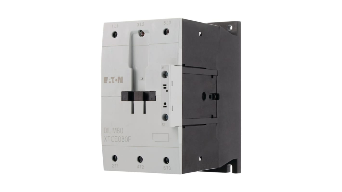 Eaton xStart Contactor, 110 V ac Coil, 3-Pole, 80 A, 37 kW, 3NO, 400 V ac
