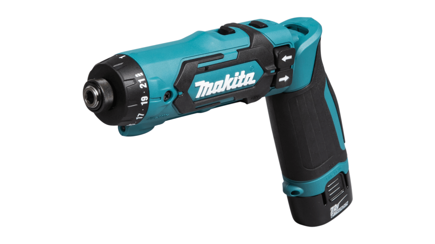 Makita DF012DSE 7.2V Electric Screwdriver, Euro Plug