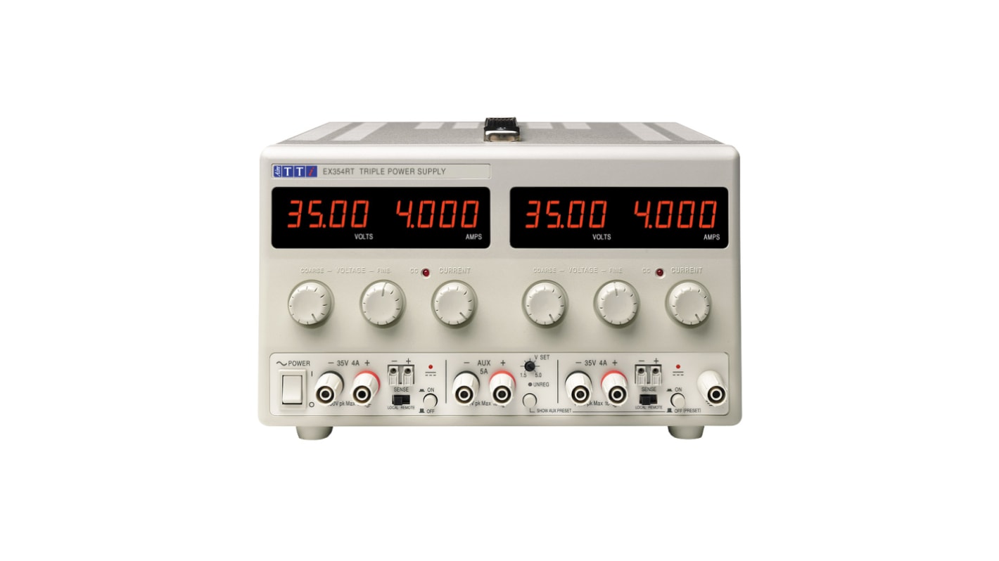 Aim-TTi EX-R Series Digital Bench Power Supply, 0 → 35V, 0 → 4A, 3-Output, 305W