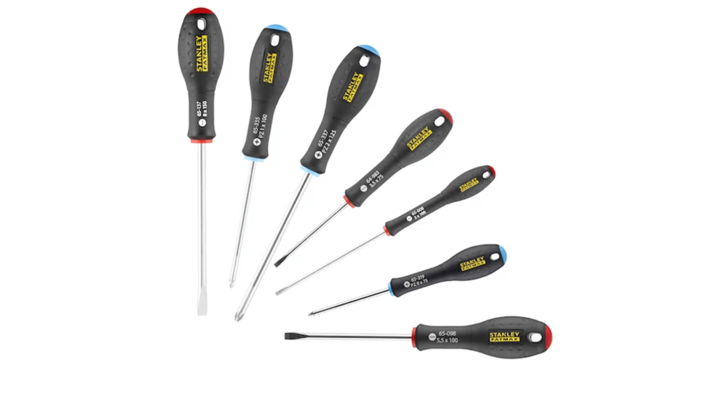 Stanley Pozidriv; Slotted Screwdriver Set, 7-Piece
