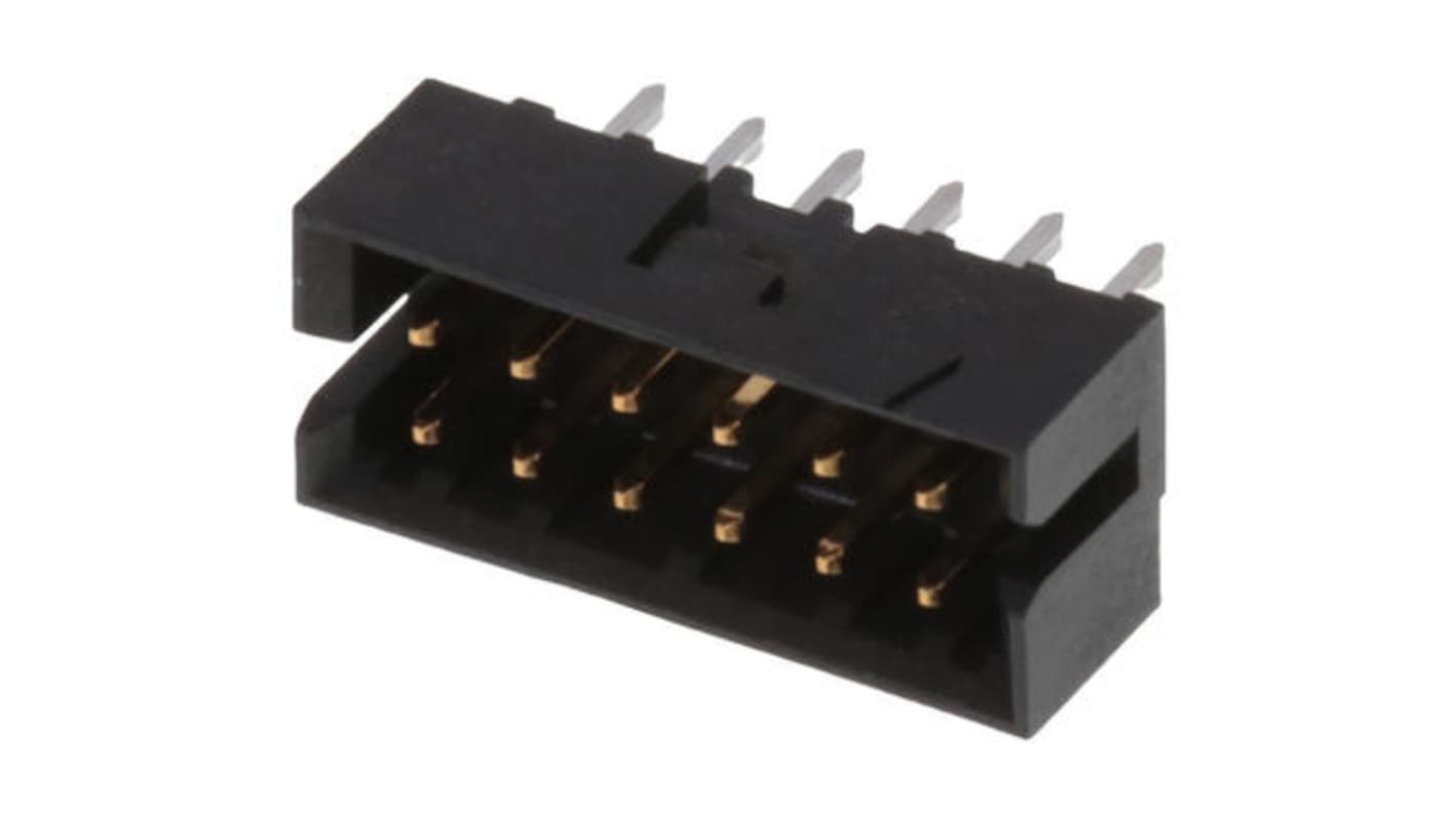 Molex 垂直 基板接続用ピンヘッダ 12極 2.0mm 2列, スルーホール実装