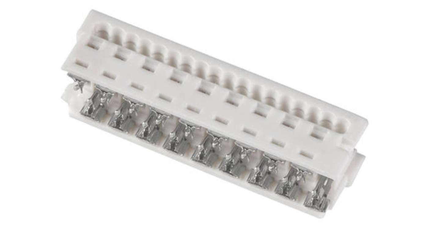 Molex 连接器外壳, 母座, 18p, 1.27mm间距, 2排, 电缆安装, IDT端接, 直角, Picoflex系列