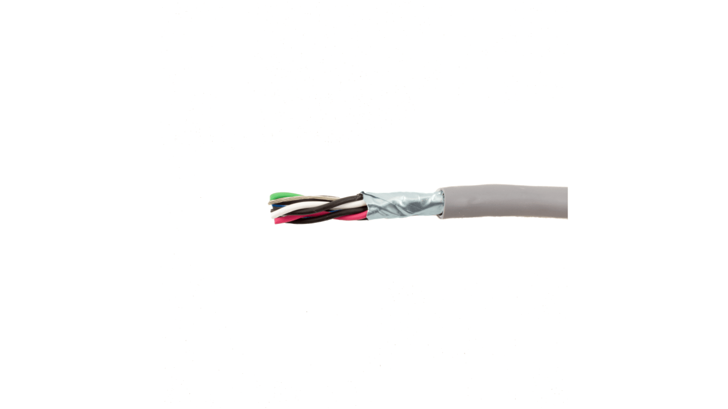 Câble de données Alpha Wire, 8 paires, 16x 0,22 mm² 24 AWG, Blindé Contrôle, 30m
