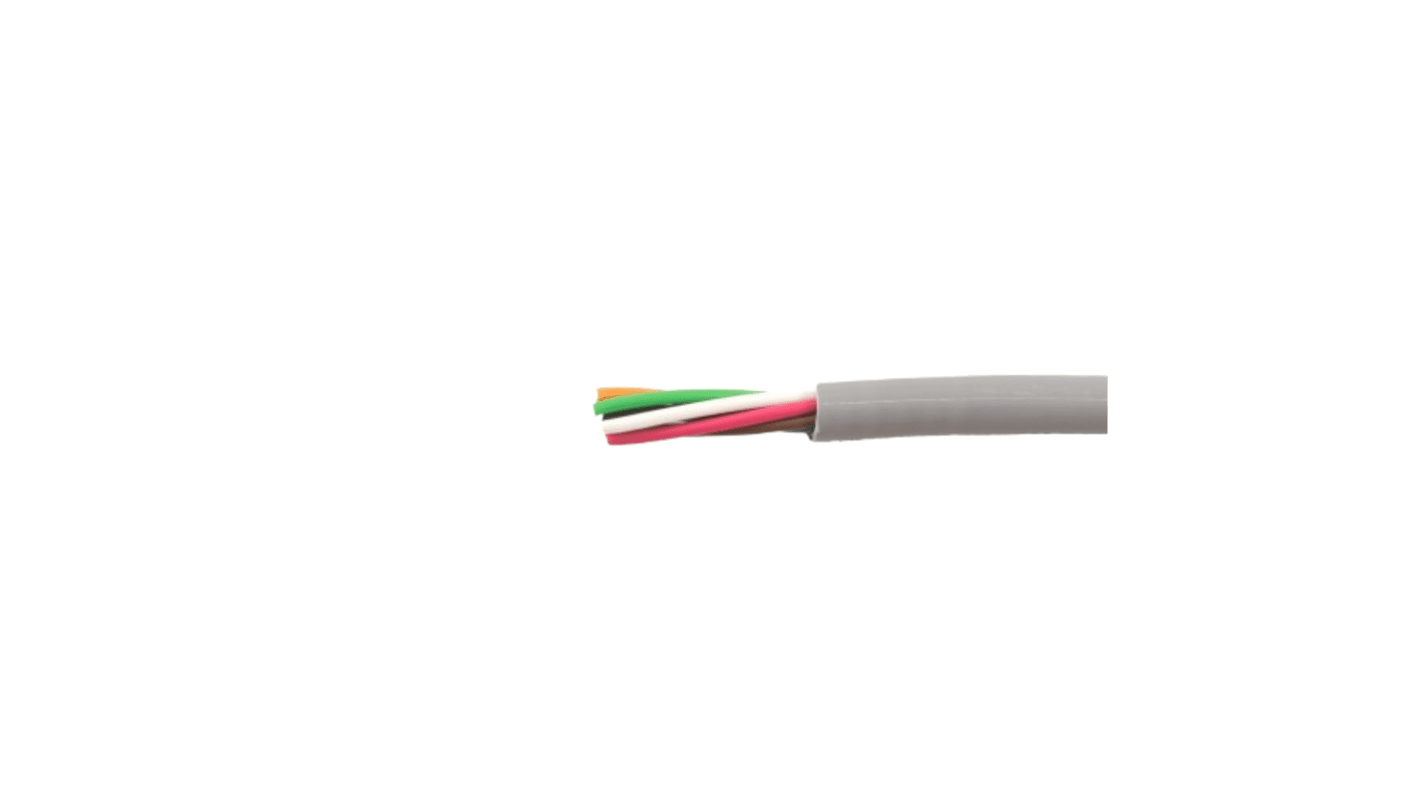 Alpha Wire Alpha Essentials LSZH Communication & Control Series Data Cable, 4 Cores, 0.56 mm², Unscreened, 20 AWG, 30m,